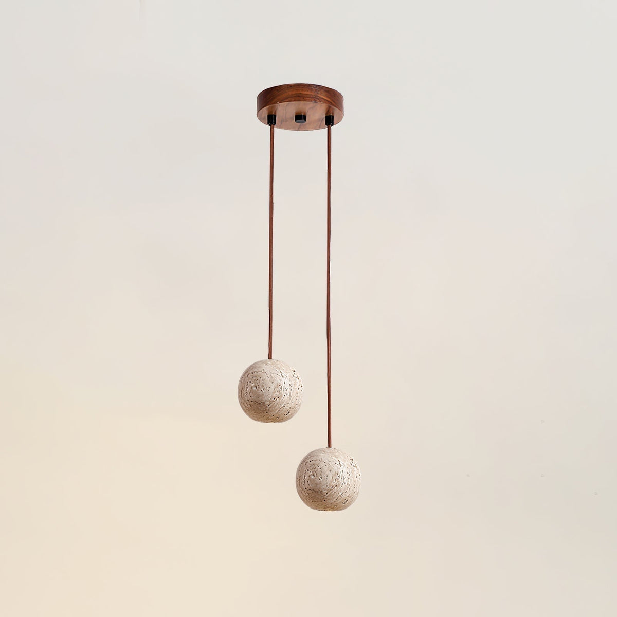 Trio Travertine Pendant Light