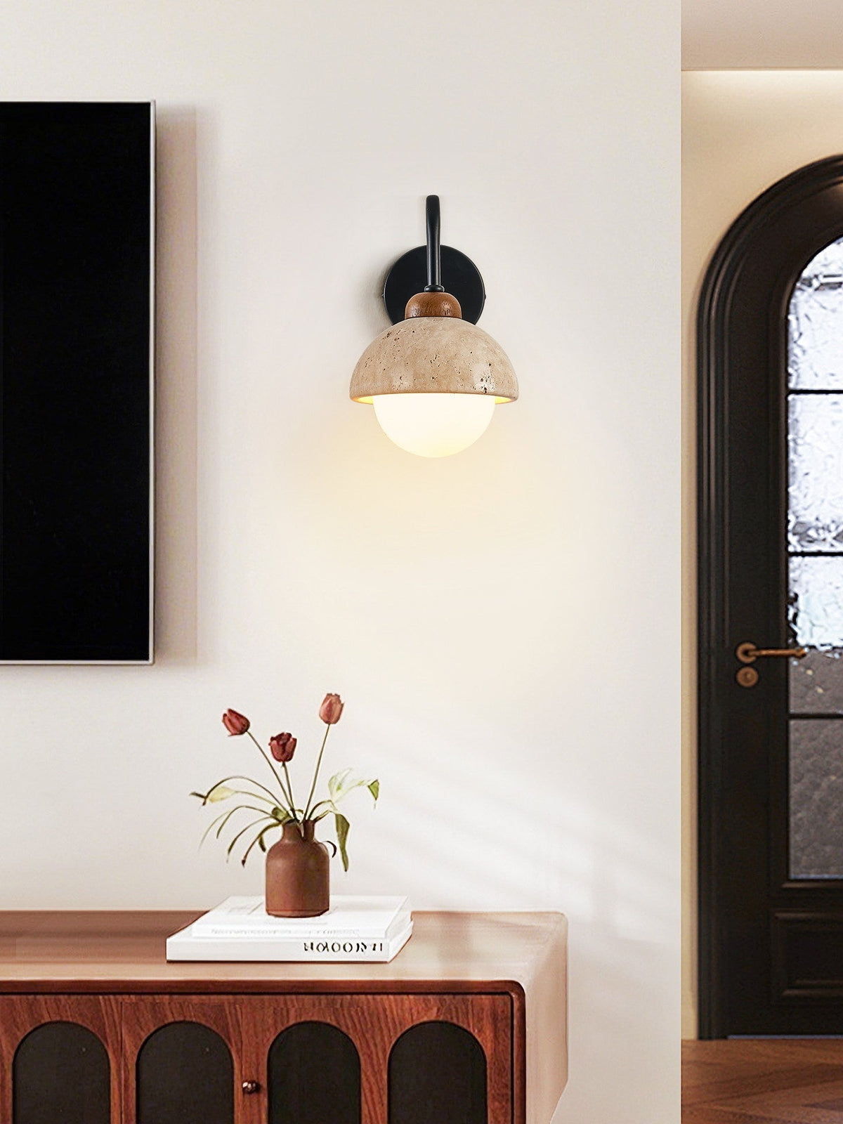 Seraise Travertine Wall Light