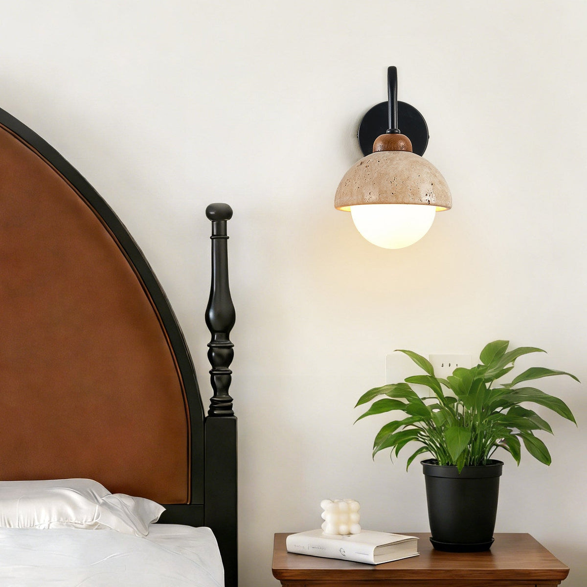 Seraise Travertine Wall Light