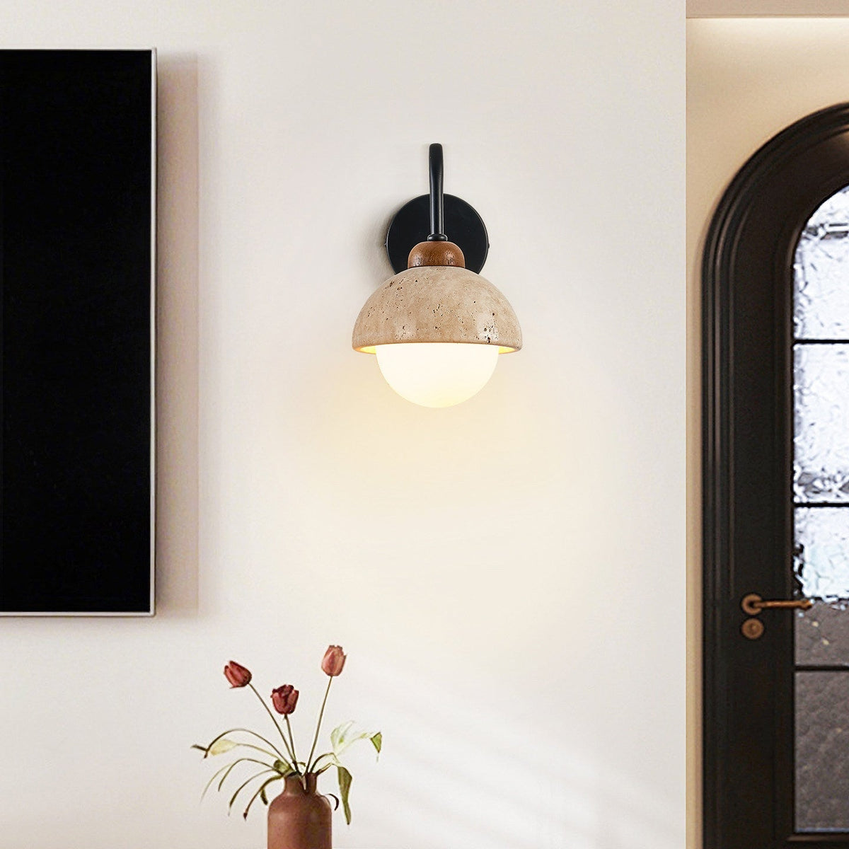 Seraise Travertine Wall Light