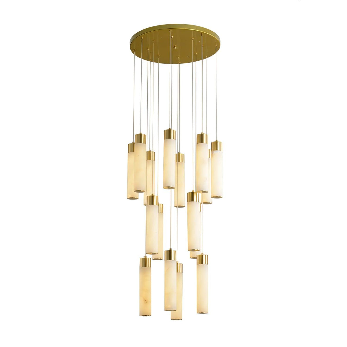 Vobinun Modern Alabaster Pendant Chandelier