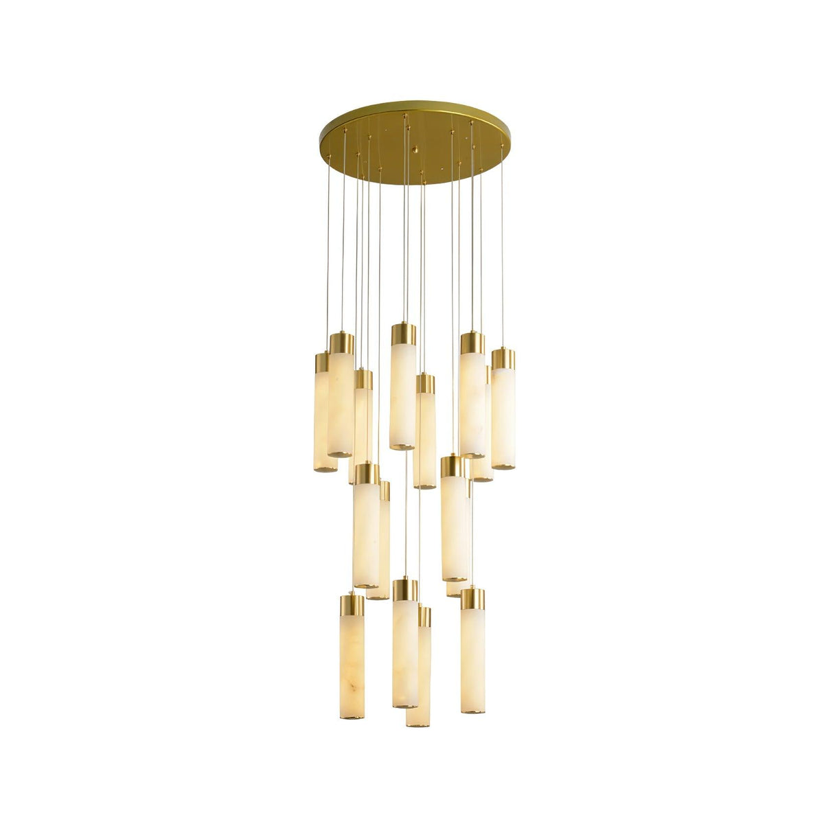 Vobinun Modern Alabaster Pendant Chandelier