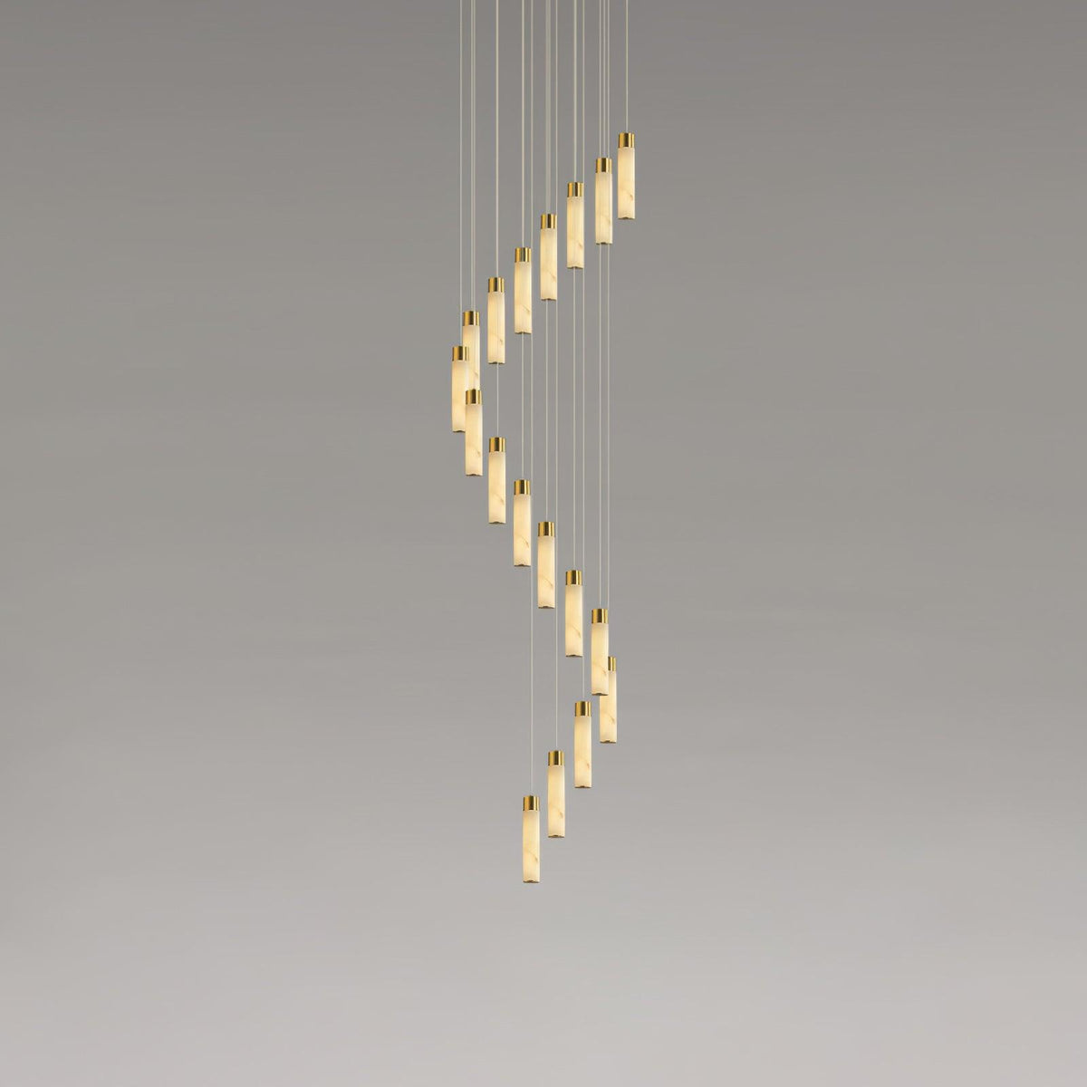 Vobinun Modern Alabaster Pendant Chandelier
