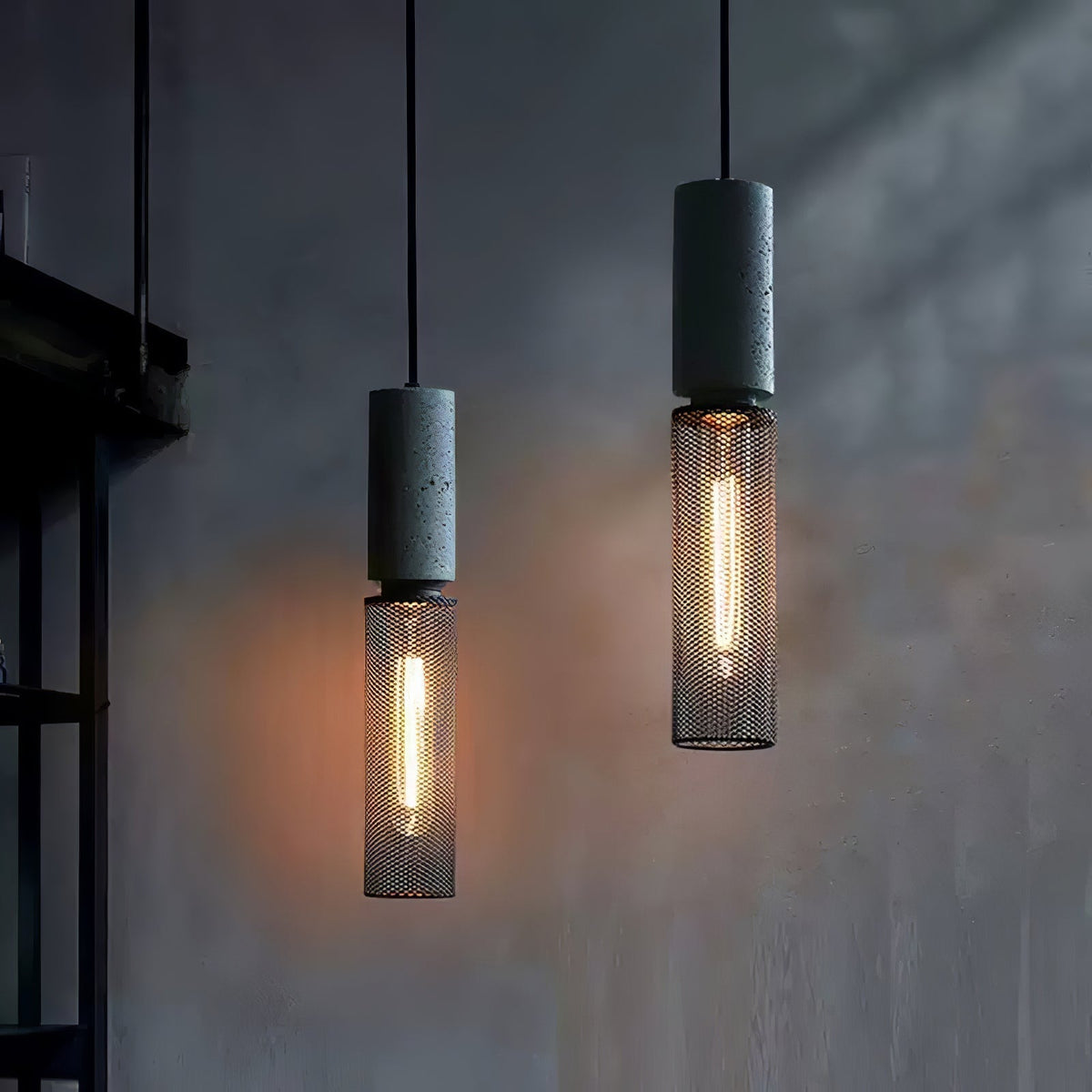 Bellwick Cement Mesh Pendant Light
