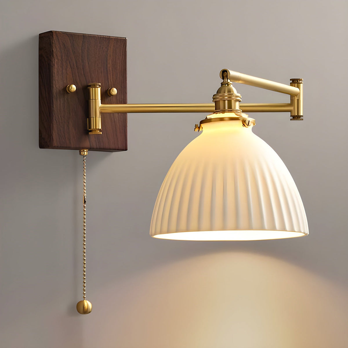 Elioaya Wall Lamp Unique Geometry Ceramic Metal