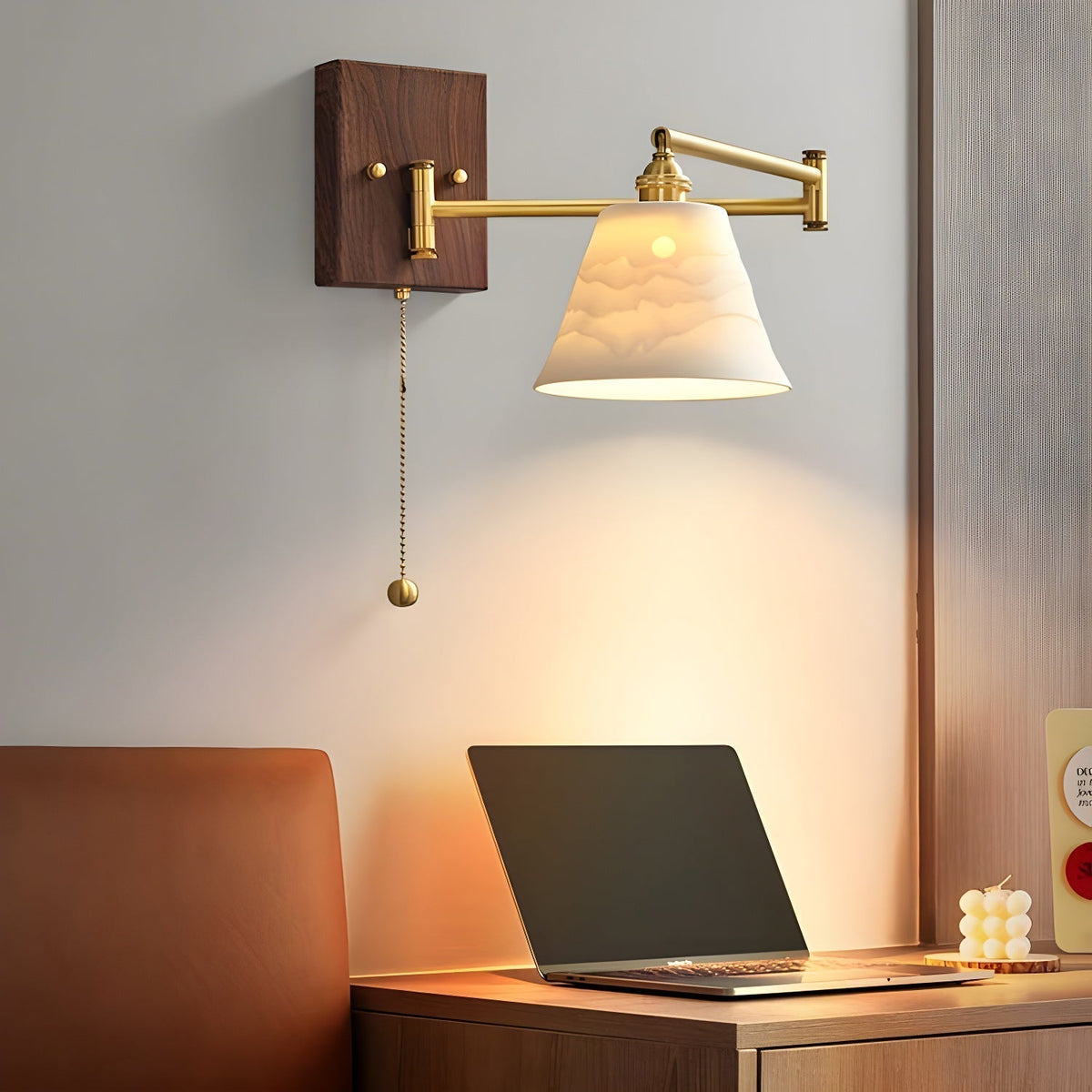 Elioaya Wall Lamp Unique Geometry Ceramic Metal