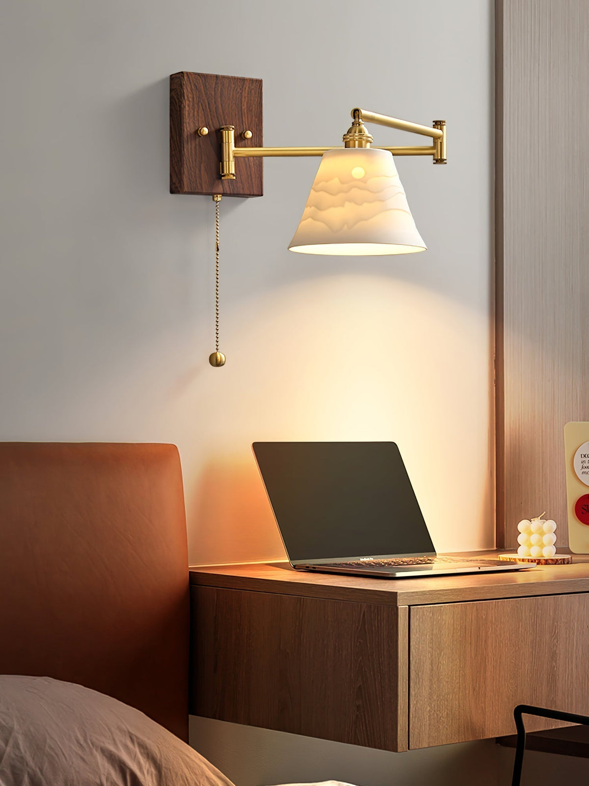 Elioaya Wall Lamp Unique Geometry Ceramic Metal