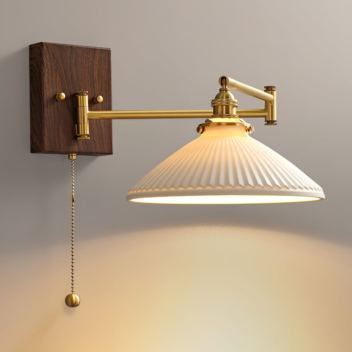 Elioaya Wall Lamp Unique Geometry Ceramic Metal