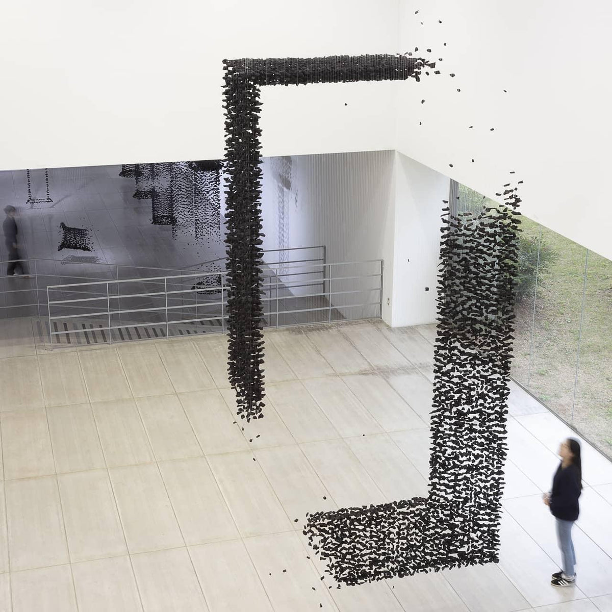 Marinelle Charcoal Stone Sculptural Chandelier Letter M to R