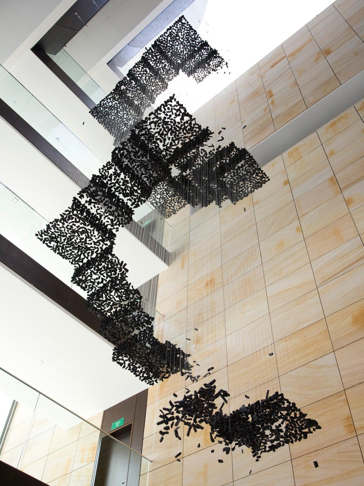 Marinelle Charcoal Stone Sculptural Chandelier Letter M to R