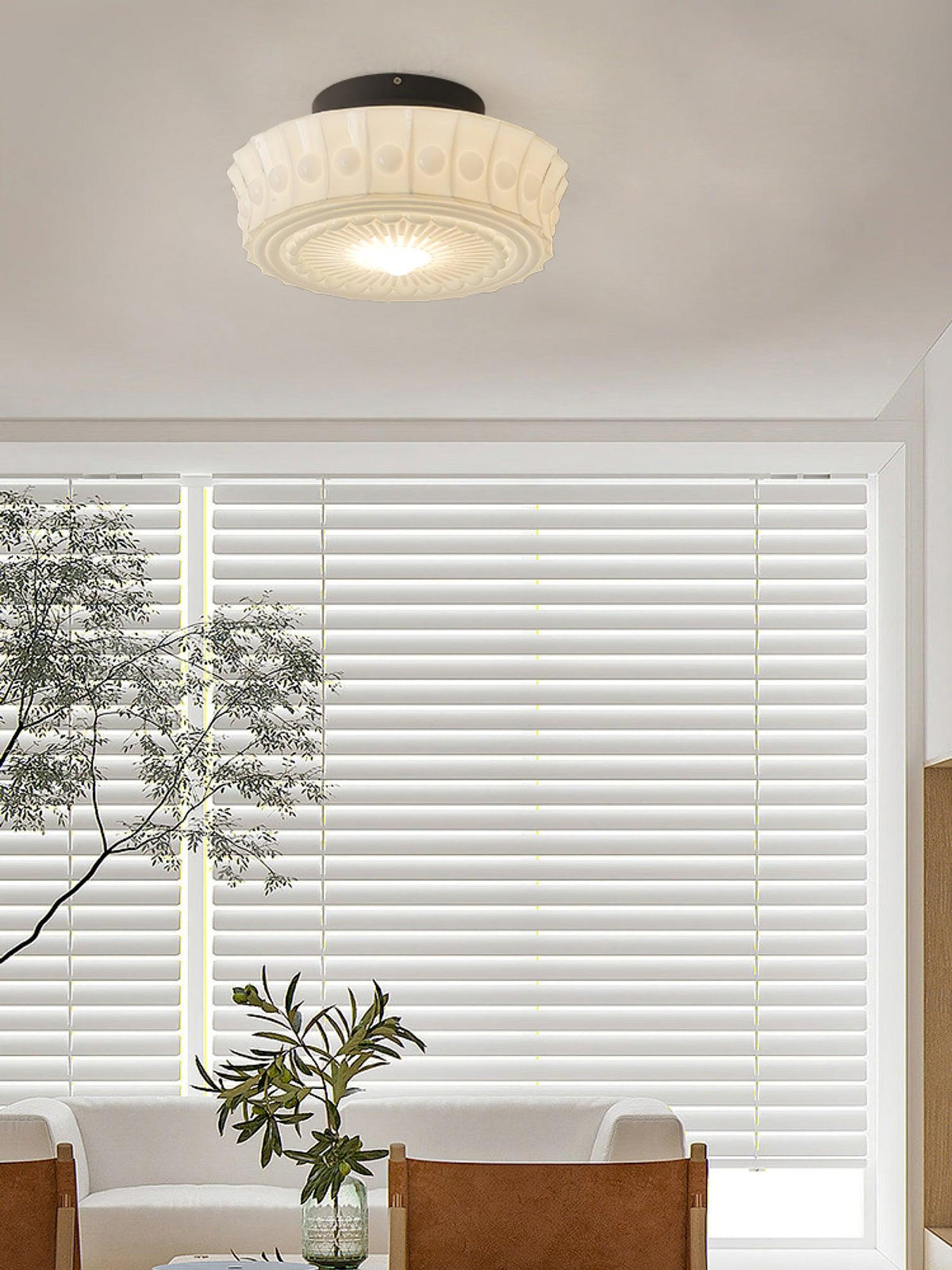 Norvale Vintage Flush Mount Ceiling Light