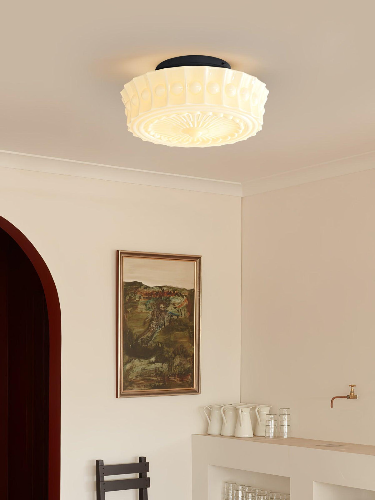 Norvale Vintage Flush Mount Ceiling Light