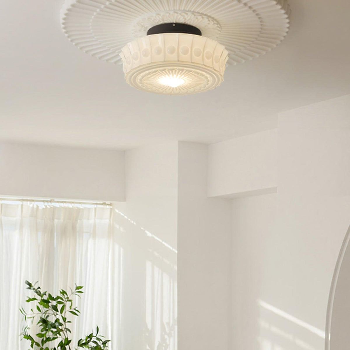 Norvale Vintage Flush Mount Ceiling Light