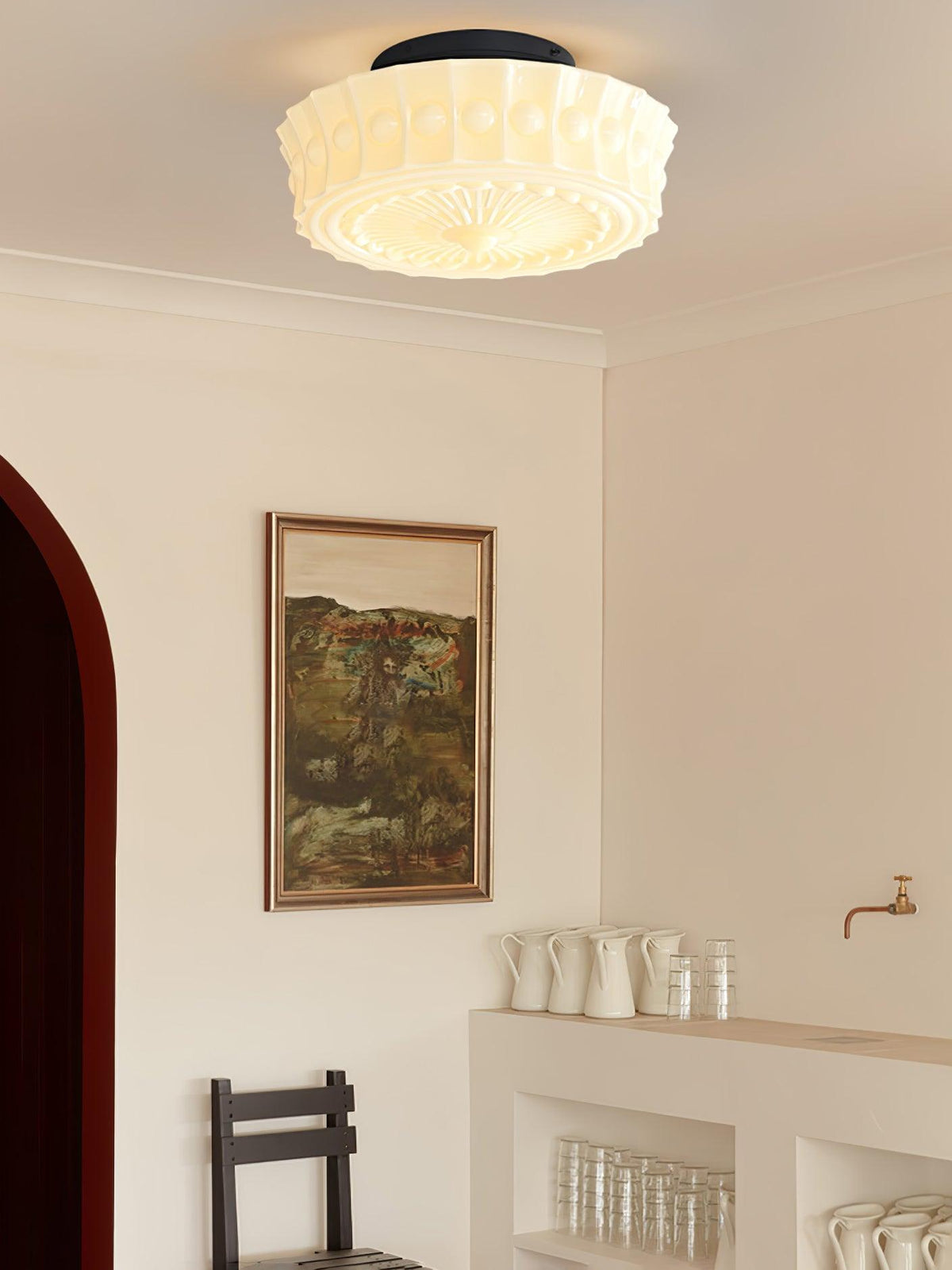Norvale Vintage Flush Mount Ceiling Light