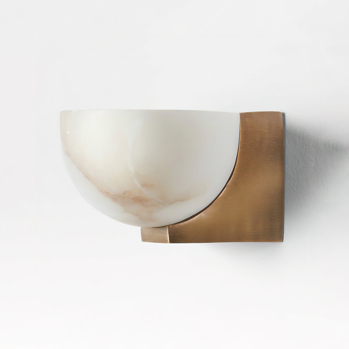 Corvina Bowl Alabaster Wall Light