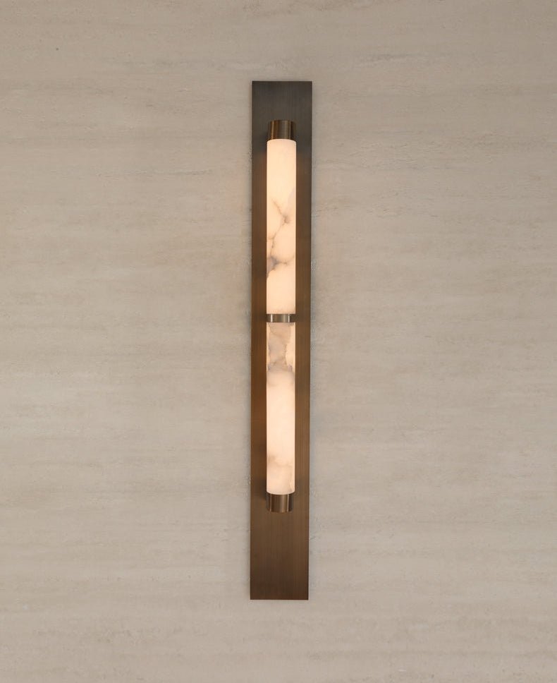 Iverin Columnar Alabaster Sconce