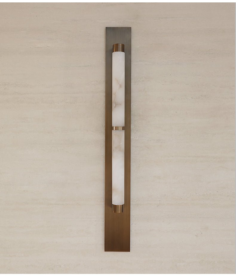Iverin Columnar Alabaster Sconce