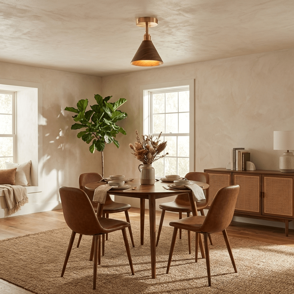 Lumorina Cone Semi-Flush Ceiling Light