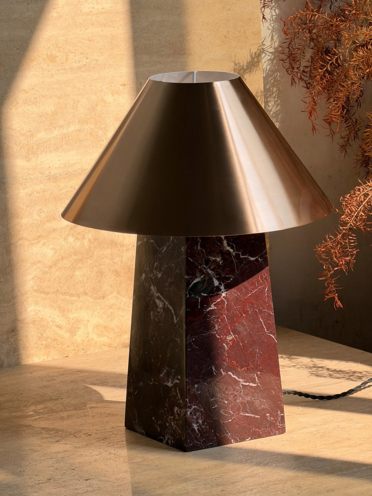 Conic Marble Table Lamp