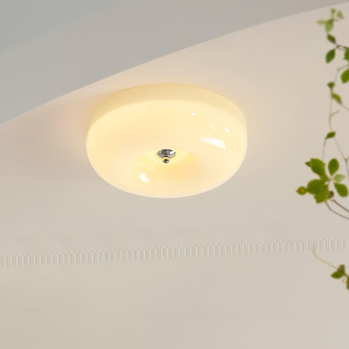 Rosemont Swirl Glass Flush Mount Ceiling Light