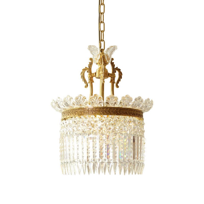 Cabopen Chandelier Brass & Crystal