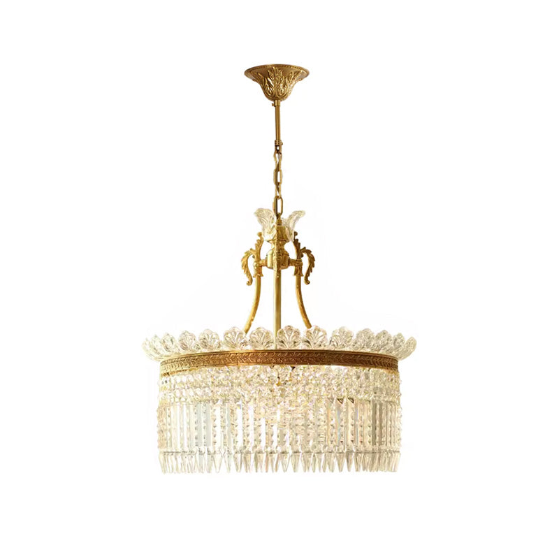 Cabopen Chandelier Brass & Crystal