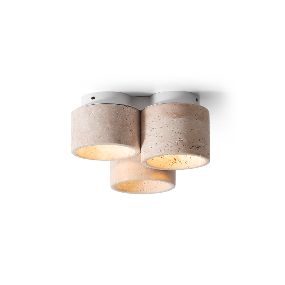 Valeneon Ceiling Light 3 head Travertine