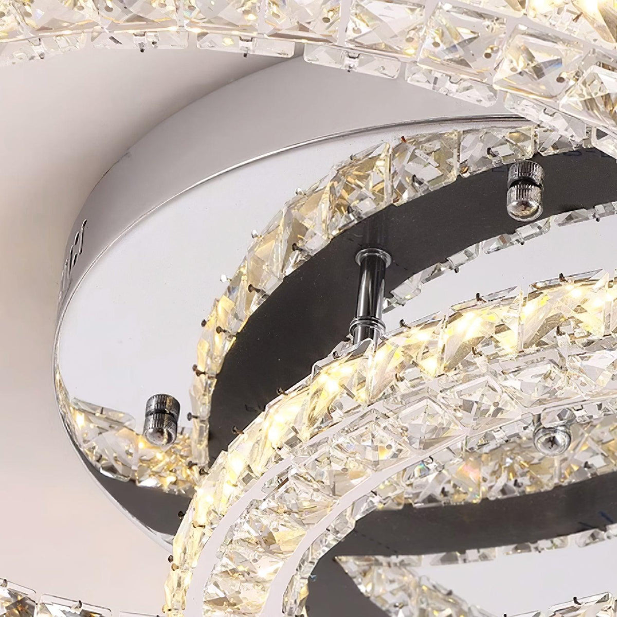 Gikibas Crystal Ceiling Light Double C