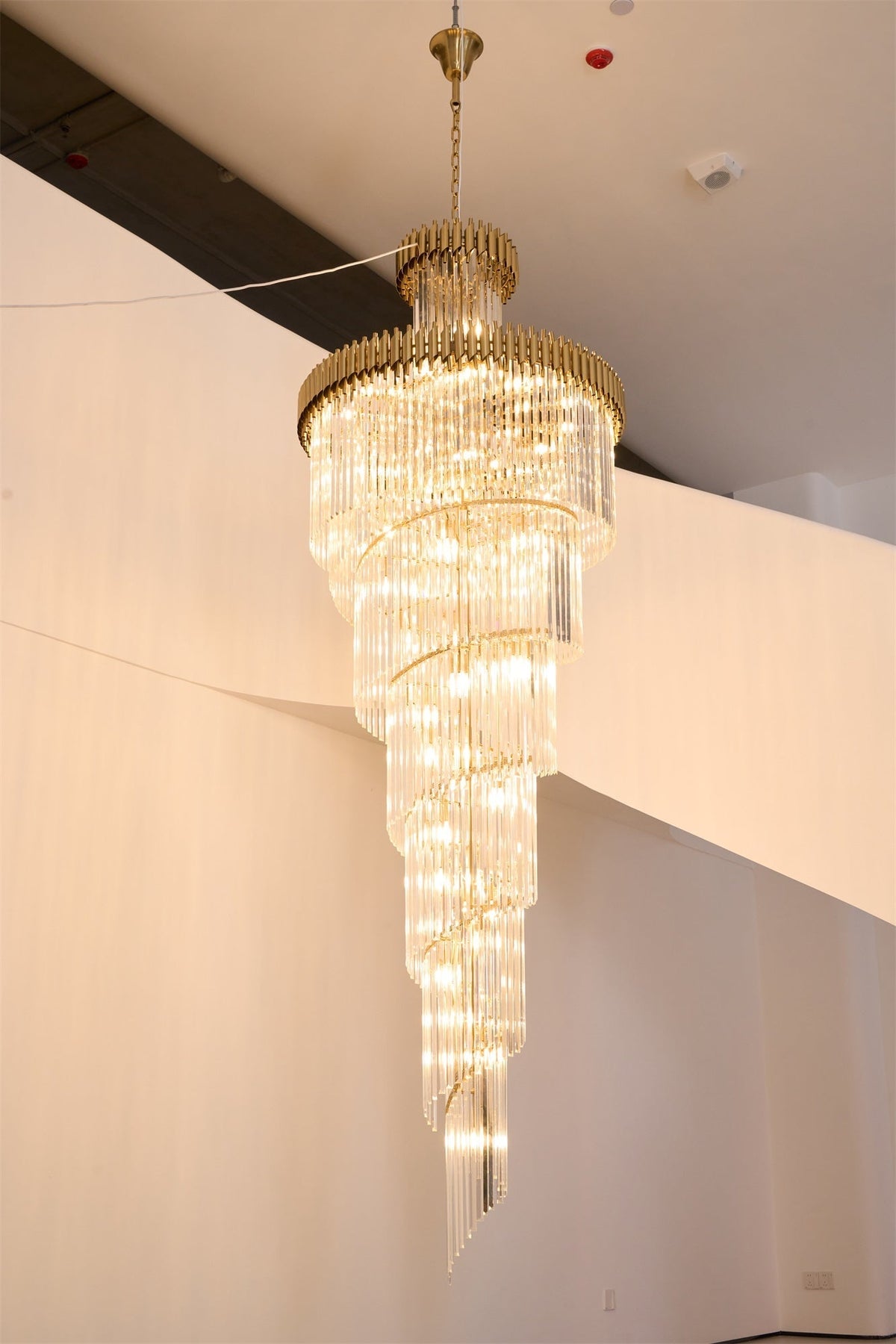 Elyelissa Crystal Spiral Chandelier