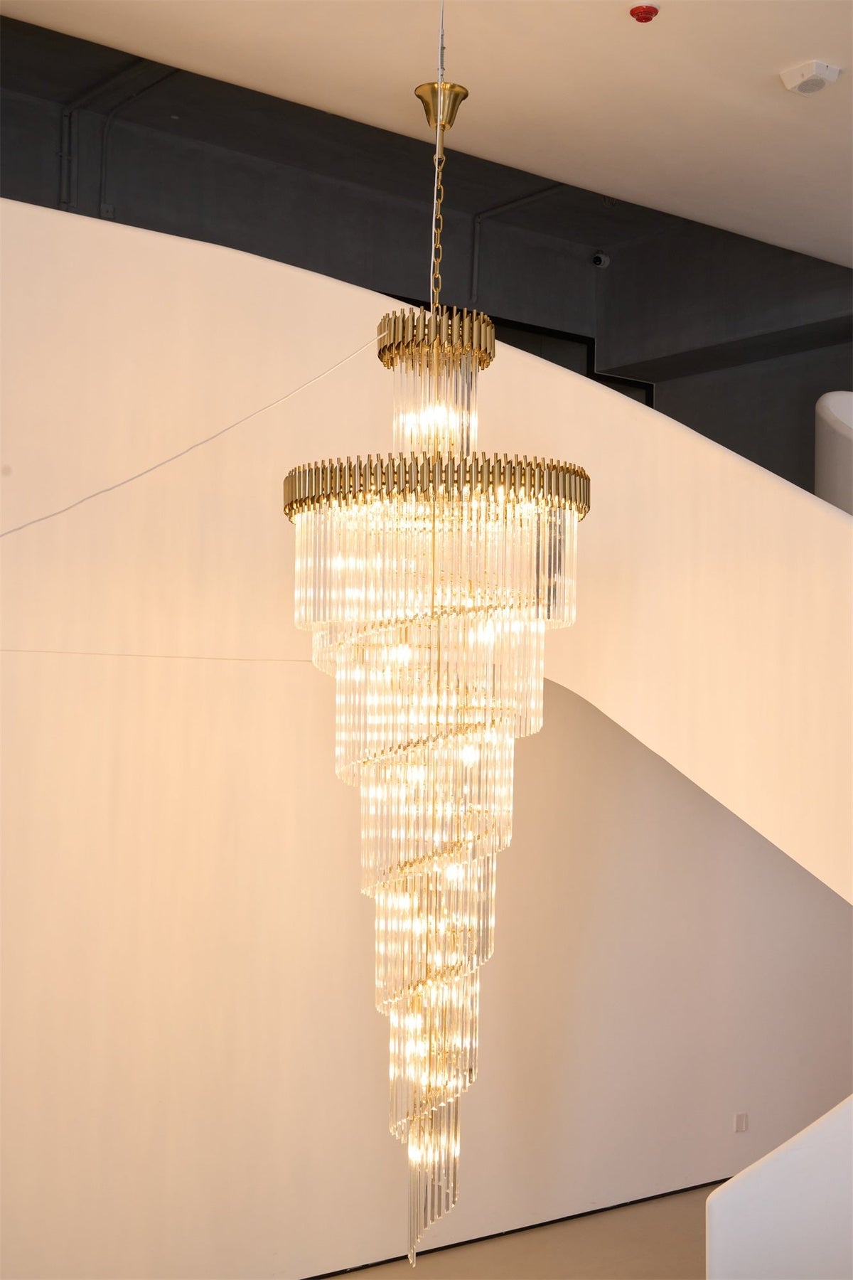 Elyelissa Crystal Spiral Chandelier