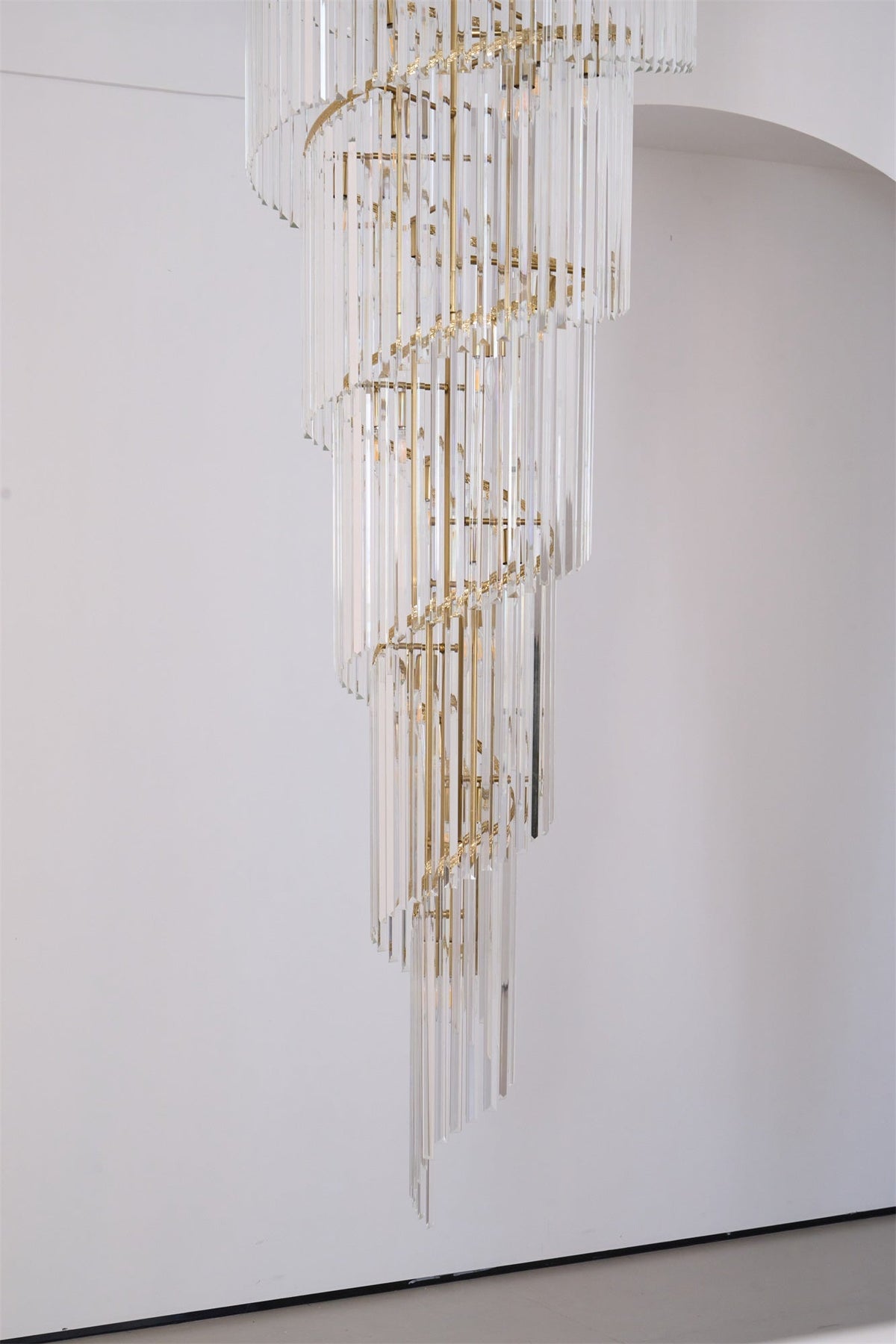 Elyelissa Crystal Spiral Chandelier