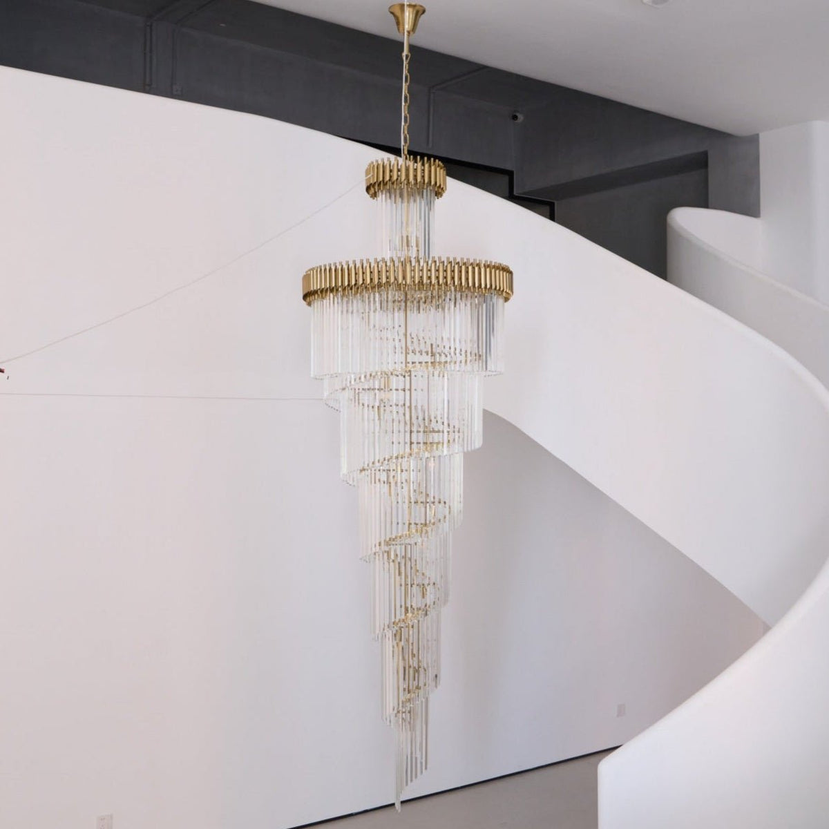 Elyelissa Crystal Spiral Chandelier