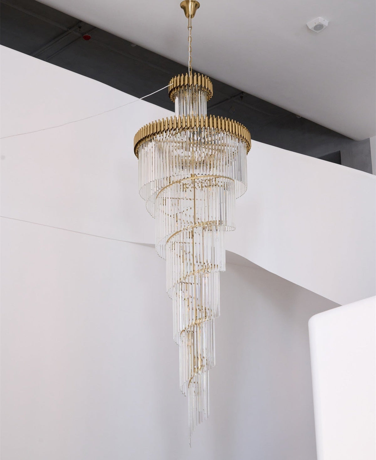 Elyelissa Crystal Spiral Chandelier