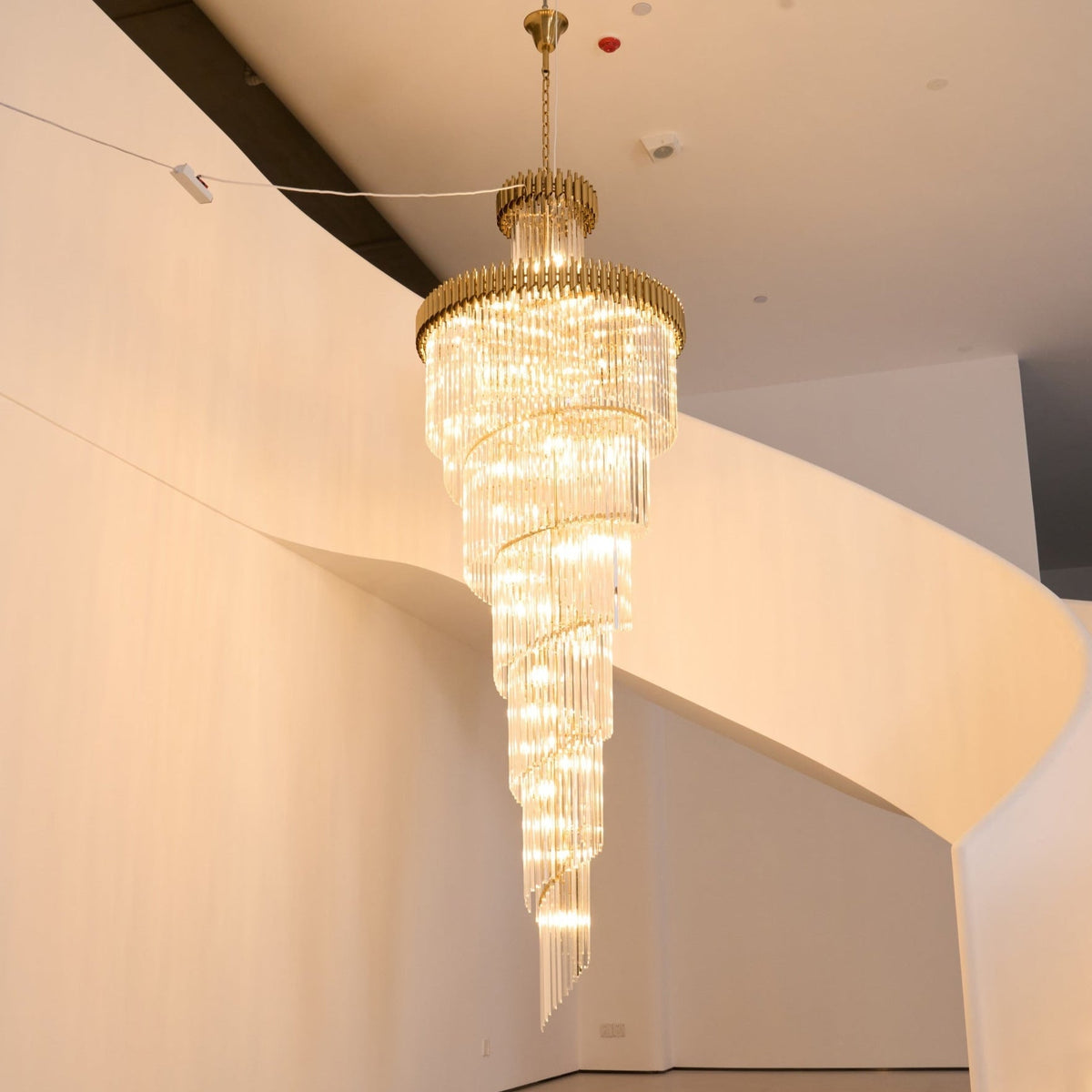 Elyelissa Crystal Spiral Chandelier