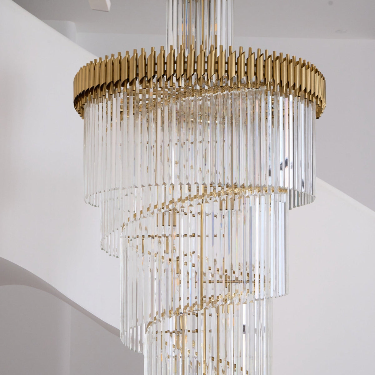 Elyelissa Crystal Spiral Chandelier