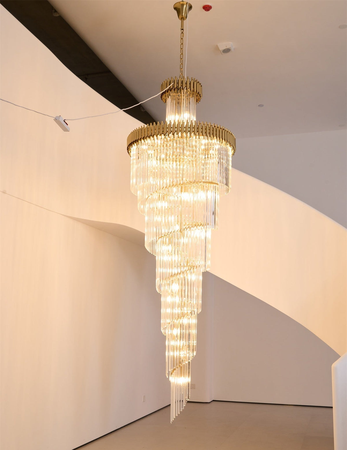 Elyelissa Crystal Spiral Chandelier