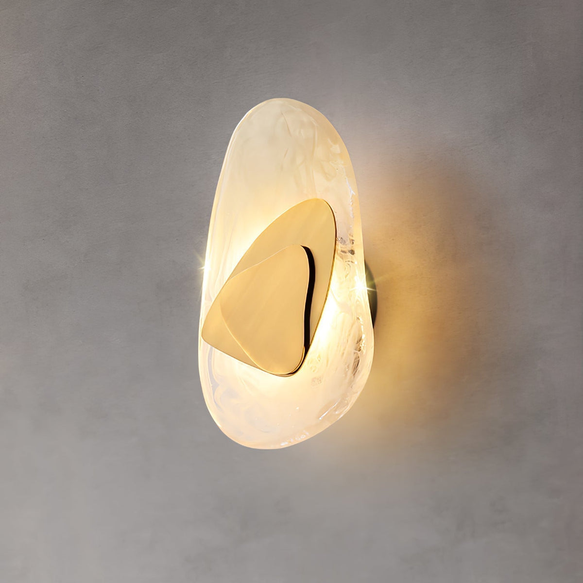 Wuvitos Artistic Black Glass Wall Lamp