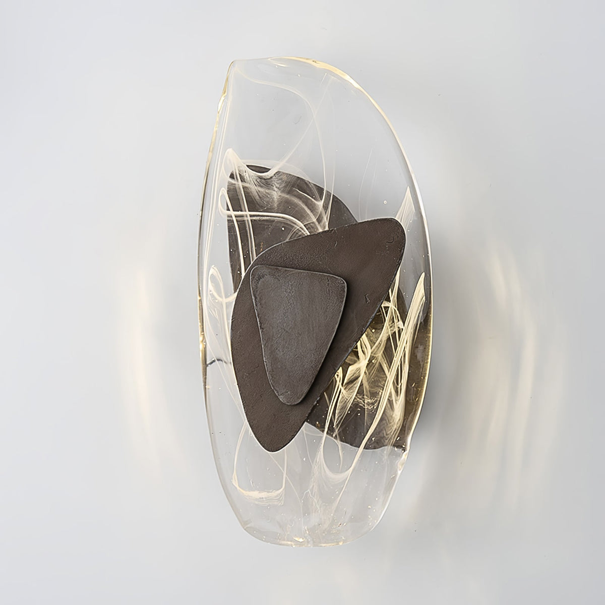 Wuvitos Artistic Black Glass Wall Lamp