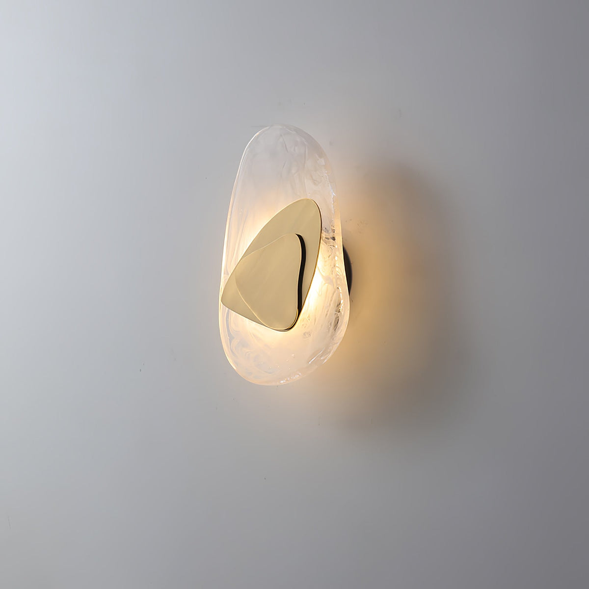 Wuvitos Artistic Black Glass Wall Lamp