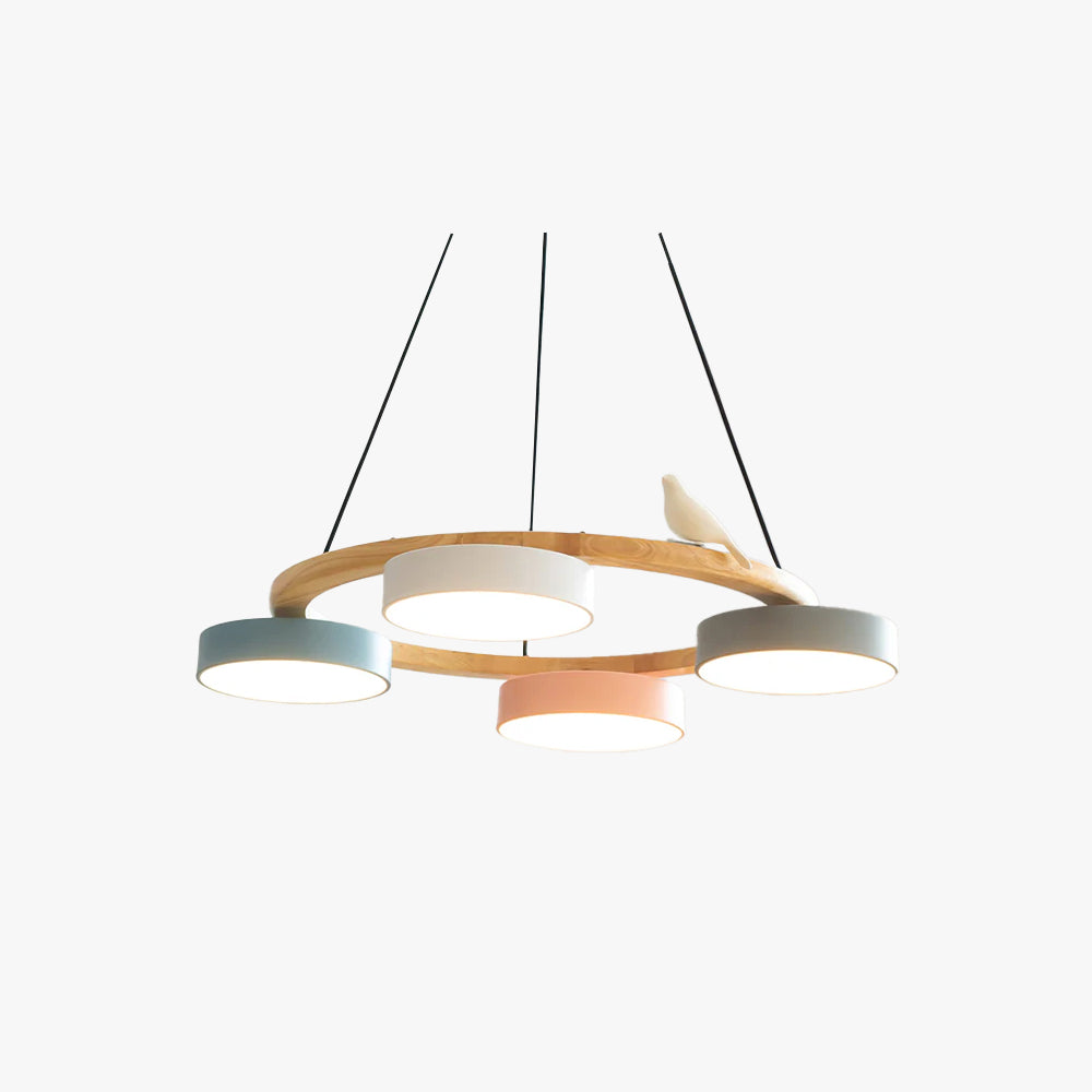 Tokagal Chandelier Bird Round