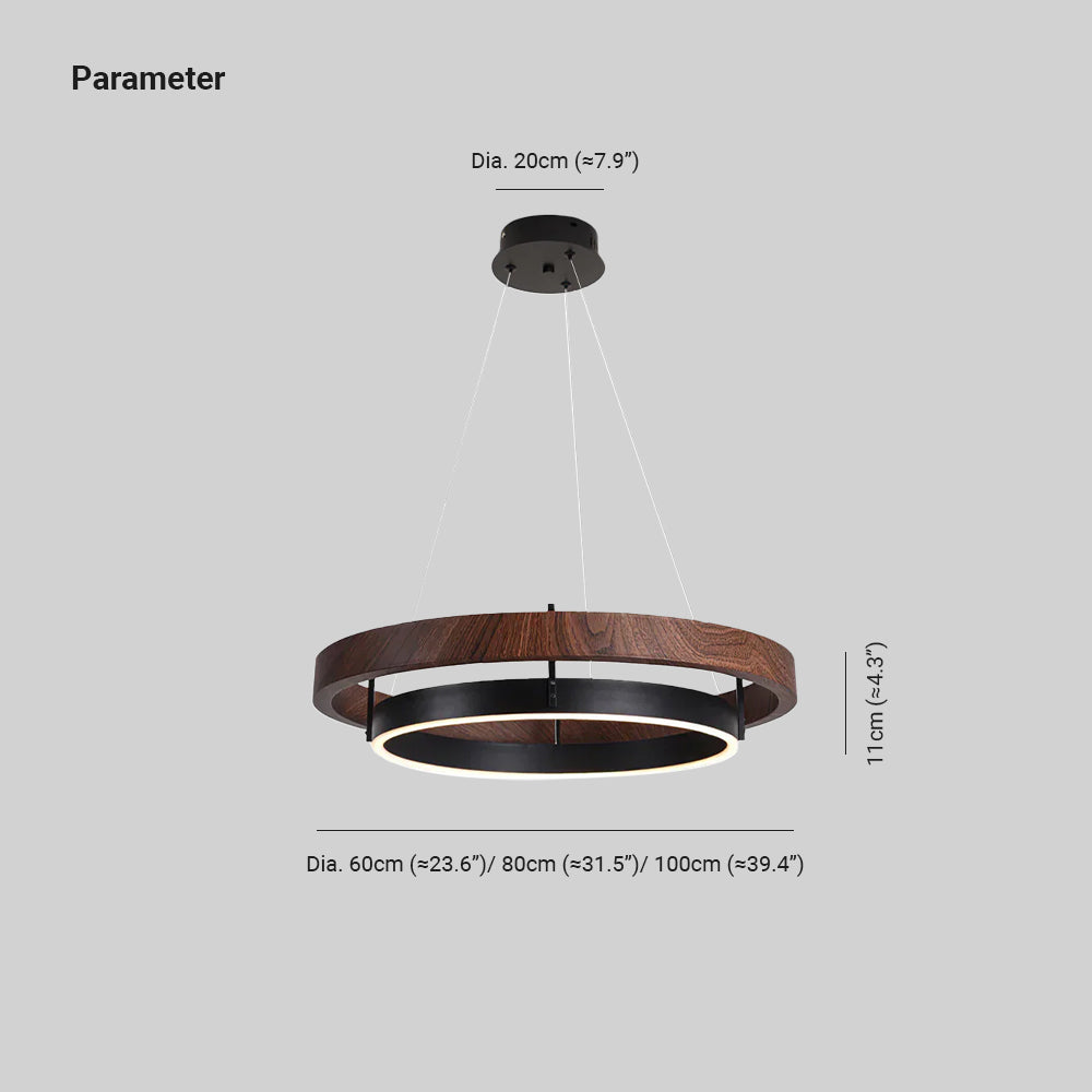 Tirinun Ring Wood Chandelier