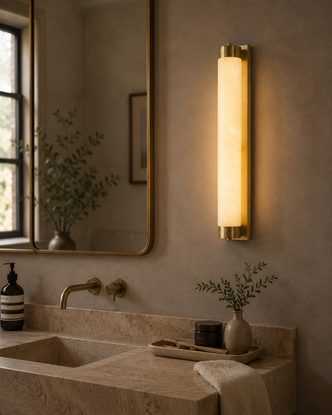 Alvion Alabaster Wall Sconce