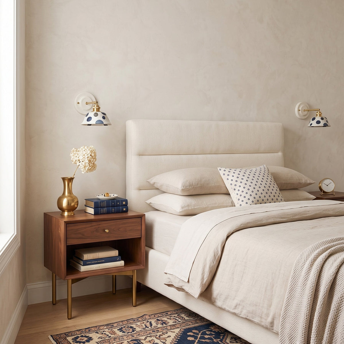 Lumalira Indigo Ceramics Wall Sconce