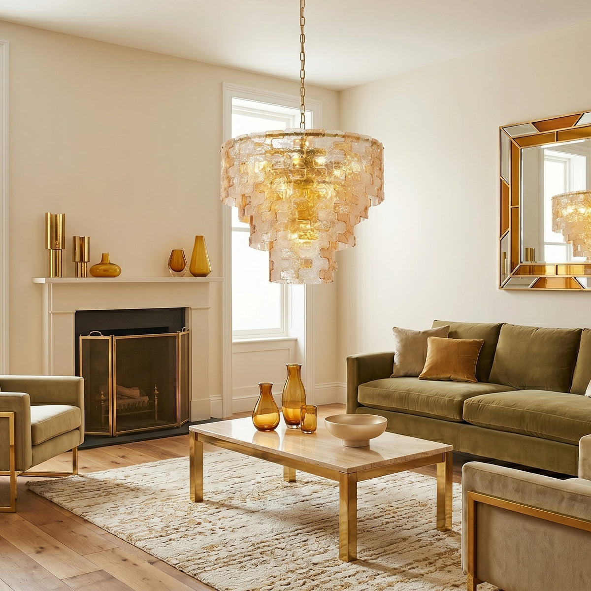 Glass Chandelier