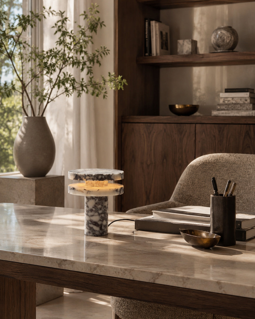 Nerelia Marble Table Lamp