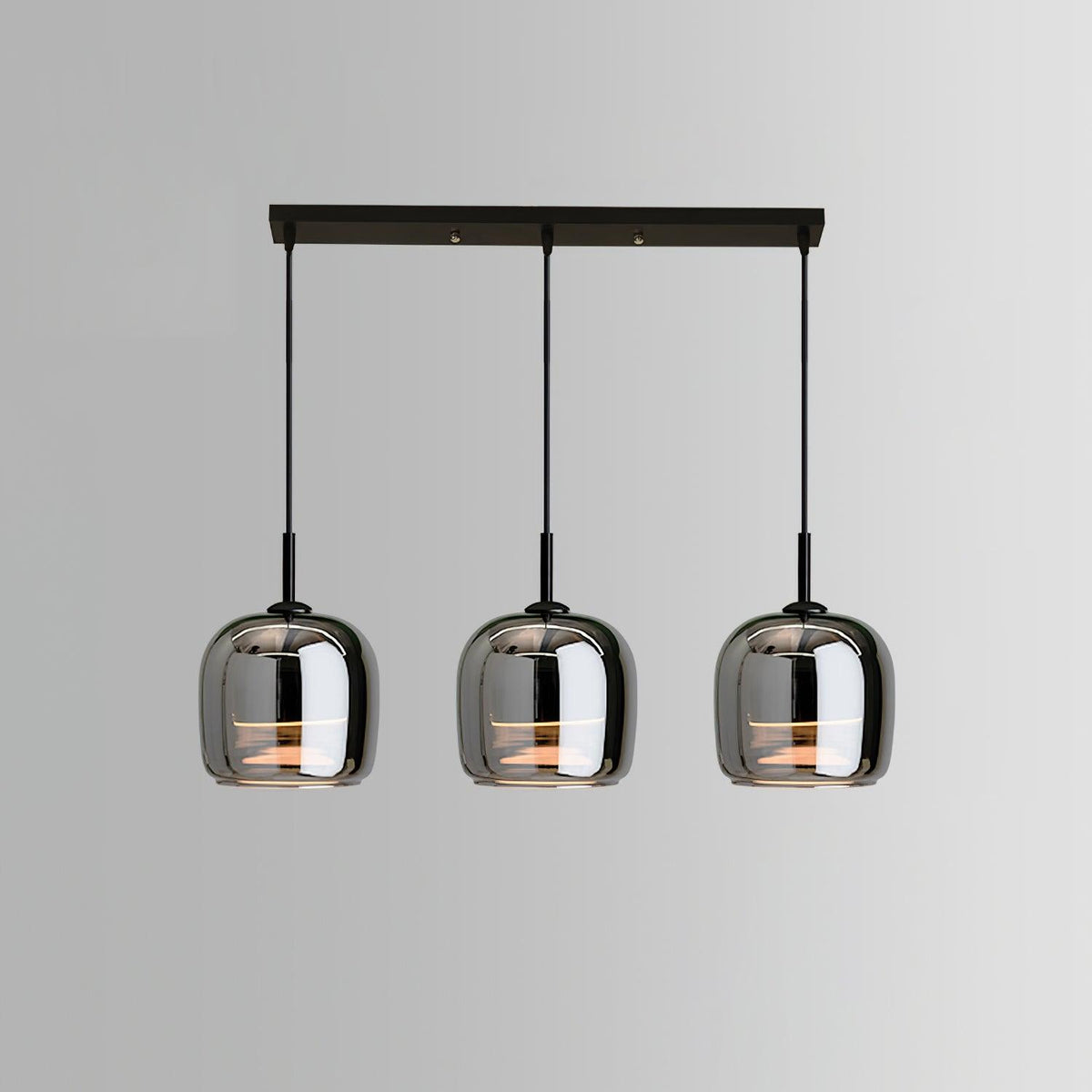 Vopurem Minimalist Pendant Light Glass Smoke Gray