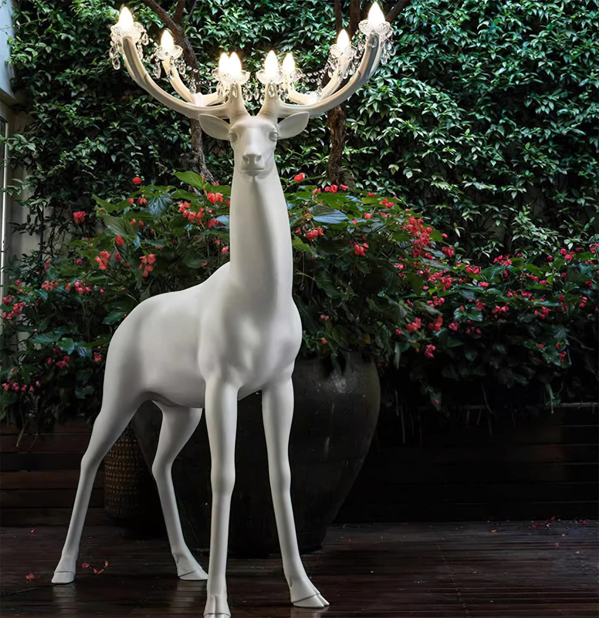 Stag Sculpture Floor Lamp