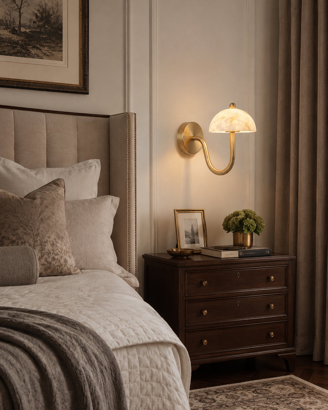 Avenoelle Alabaster Wall Sconce