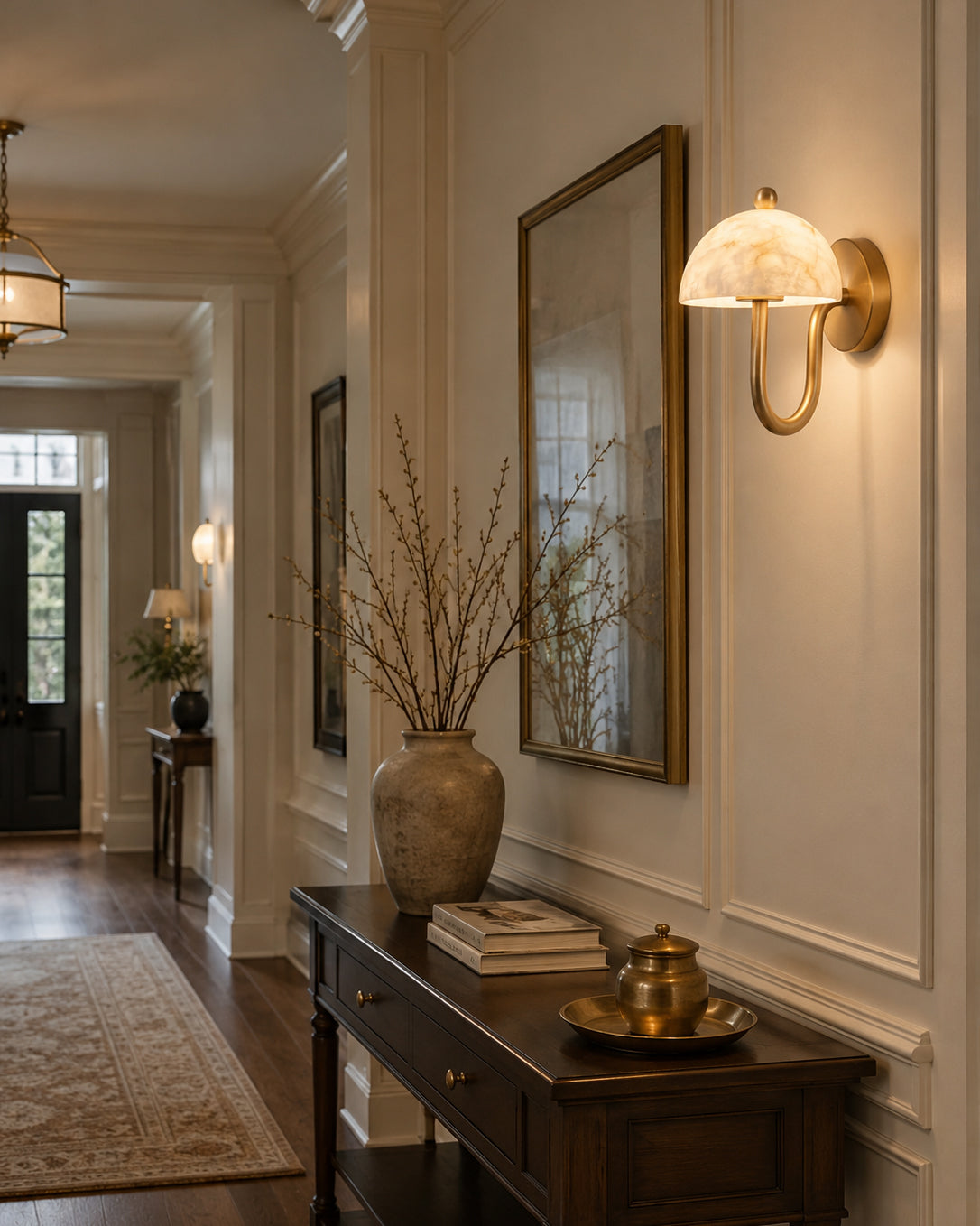 Avenoelle Alabaster Wall Sconce