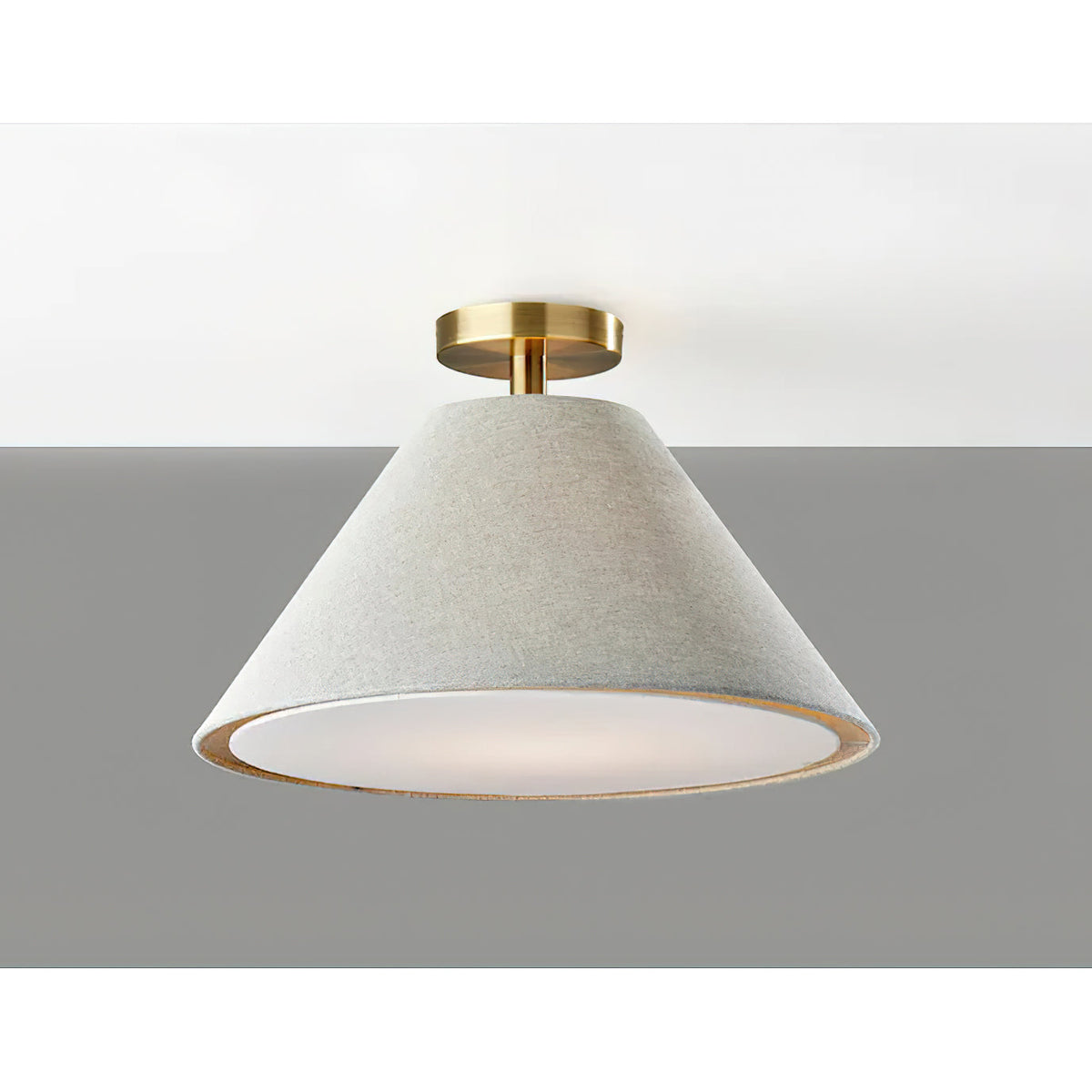 Emery Linen Flush Mount